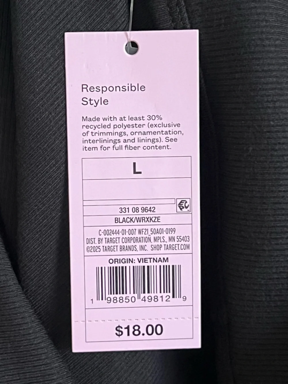 Wild Fable Black Off-Shoulder Long Sleeve Ribbed Dress - Picture 5 of 7